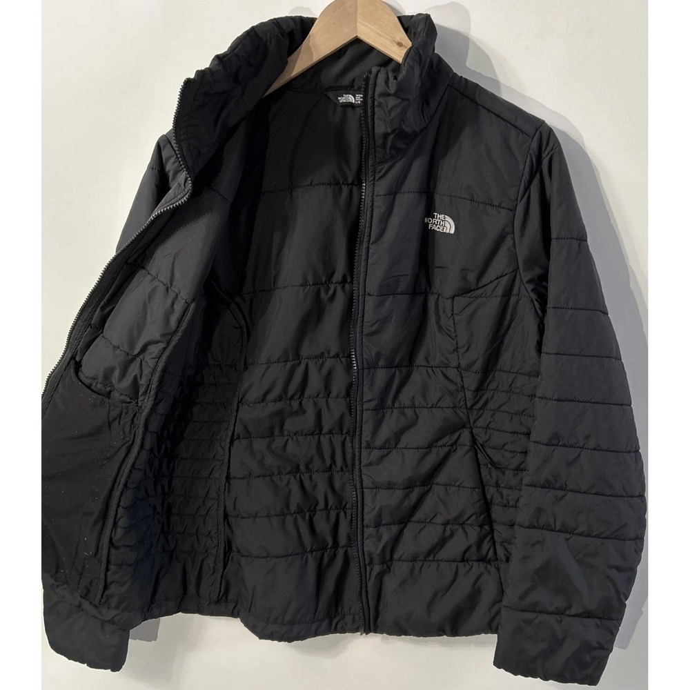 Womens The North Face Harway Quilted Jacket NFOA35BY Black Sz Large Zip Pockets - Picture 3 of 8